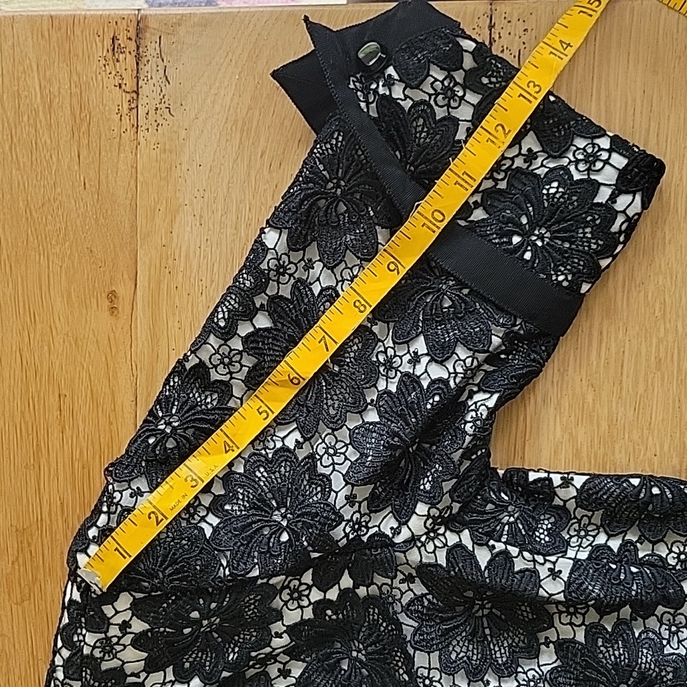 YVES SAINT LAURENT Rive Gauche Vintage Lace Overlay Skirt and Jacket - Picture 11 of 17